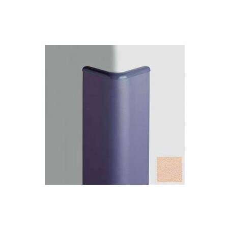 Pawling Surface Mounted Corner Guard Bullnose 90Deg, 3'' Wings, 4'H W/Caps, Desert Sand CG-30-4-148